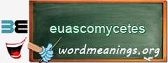 WordMeaning blackboard for euascomycetes